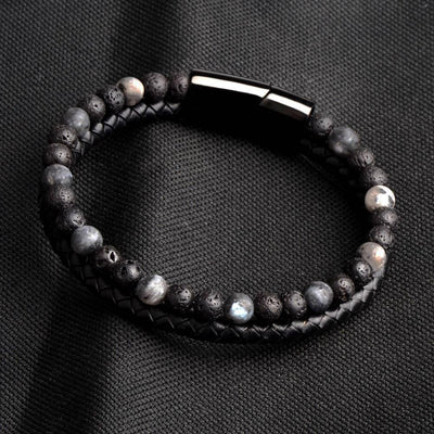 Stone & Leather Bracelet Axl Rodd