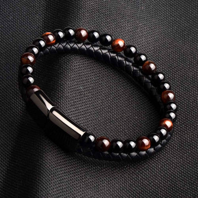 Stone & Leather Bracelet Axl Rodd